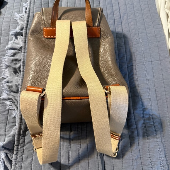 Gray and Brown Dooney and Bourke Leather Backpack main image 6